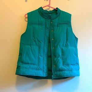 Teal Pendleton puffy vest